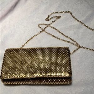 Evening clutch gold w/ or w/o chain